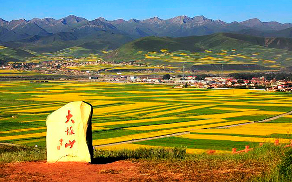 海北州-门源县-大阪山（门源百里油菜花海·观景台）风景区