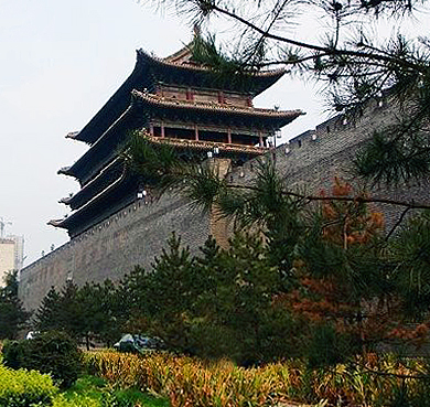 太原市-杏花岭区-太原明城墙遗址|拱极门