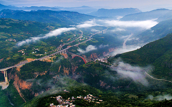 六盘水市-水城区-营盘乡-乌蒙山国家地质公园·北盘江大峡谷（北盘江大桥）风景旅游区