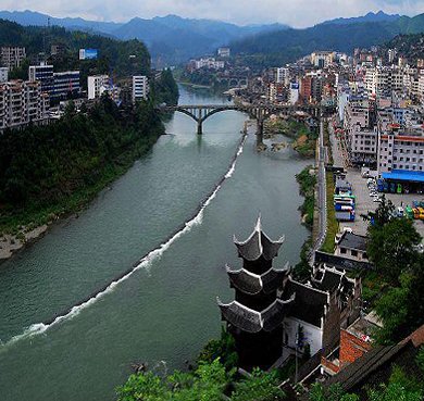 黔东南州-锦屏县城-三江镇-锦屏三江国家水利风景区