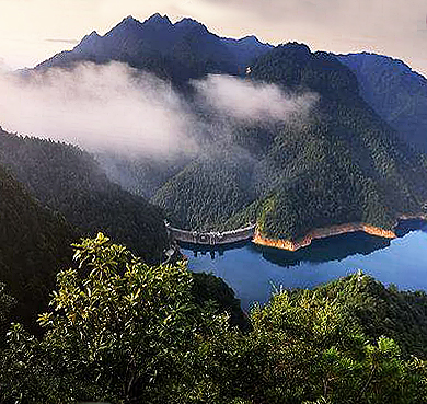 吉安市-井冈山市-井冈湖·井冈山主峰（五指峰·1598米）风景旅游区