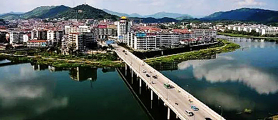 黄冈市-英山县城-温泉镇-英山县政府·东河（滨河）风景区