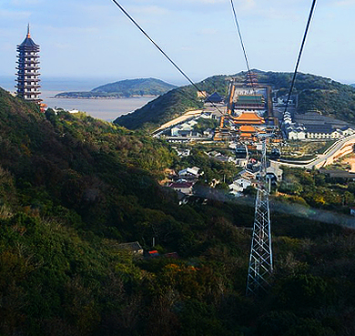 舟山市-普陀区-普陀山·佛顶山（291米）佛顶山寺（慧济寺）风景旅游区