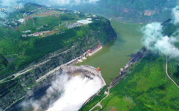 凉山州-雷波县-长江（金沙江）溪洛渡水利枢纽（溪洛渡水电站·工业旅游区）风景旅游区