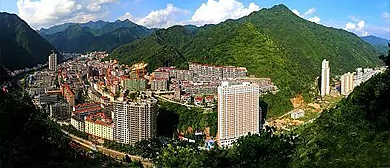 商洛市-柞水县城-乾佑街道-柞水县政府·乾佑河（滨河）风景区