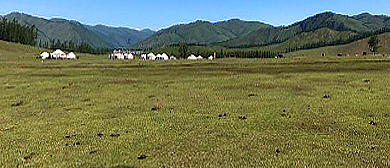 阿勒泰地区-哈巴河县-铁热克提乡-那仁夏牧场·那仁夏（双湖）风景区