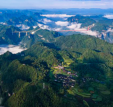 湘西州-吉首市-矮寨镇-矮寨奇观（矮寨大桥·矮寨国家森林公园）风景旅游区|4A