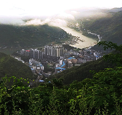 安康市-白河县城-城关镇-白河县政府·汉江（滨河）风景区