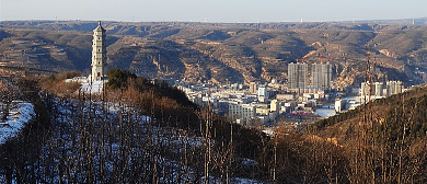 延安市-宜川县城-丹州街道-宜川县政府·宜川宝塔（滨河）风景区