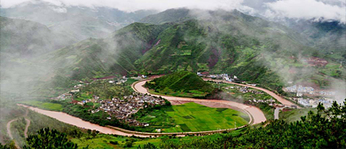 大理州-云龙县-诺邓镇-沘江（太极图·观景台）风景区